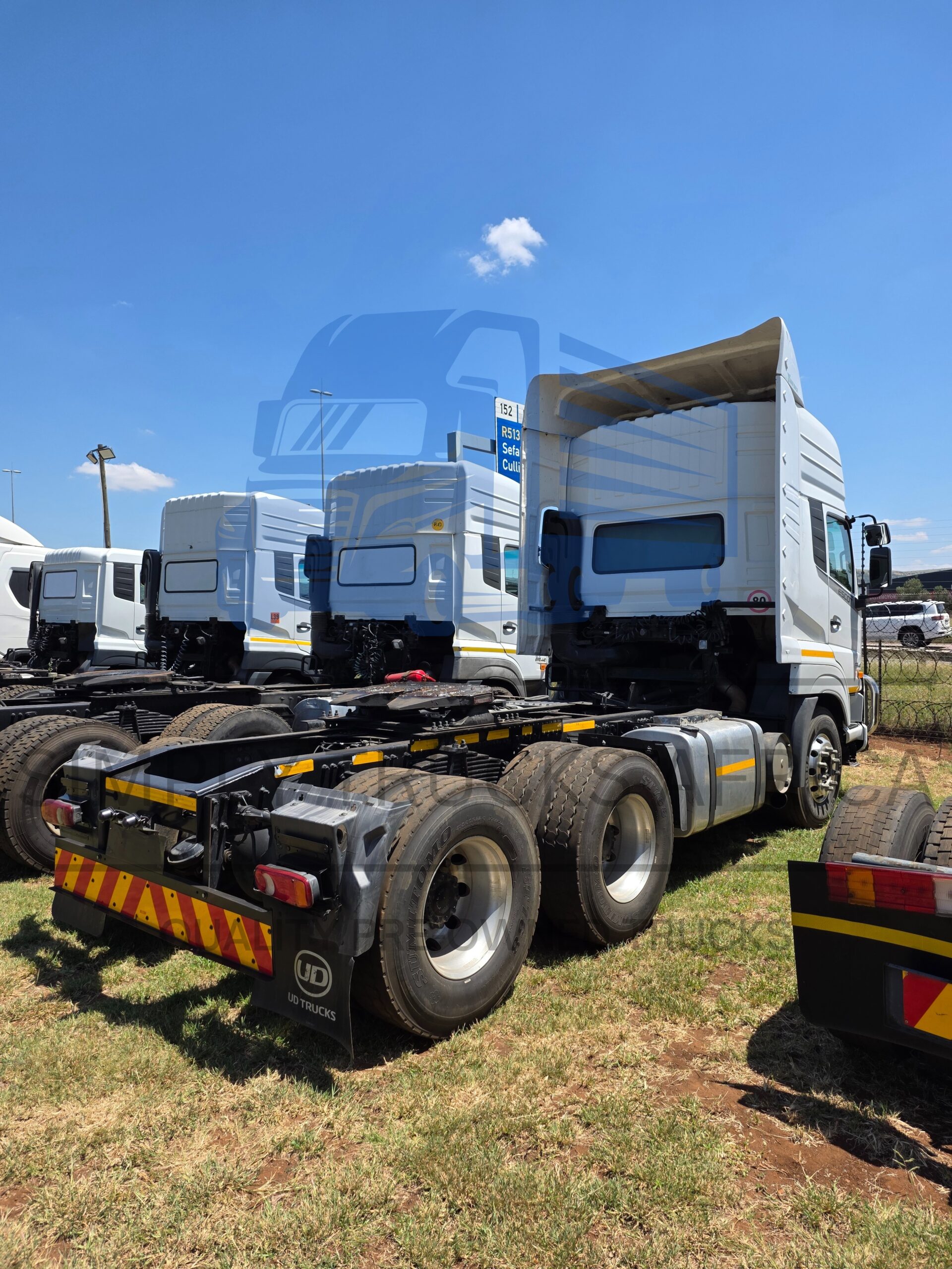 2021 UD Quester GWE 440 6x4 Truck Tractor - rear view