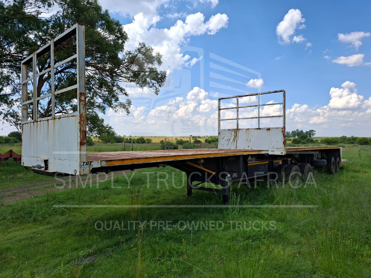 2019 Ikapa Flatdeck 6m/12m Stepdeck Interlink Trailer - Front view